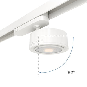 Proyector LED circular para carril trifásico 35W - ZOOM 15º- 45º - 4000K - CRI 90 - Barcelona Led-