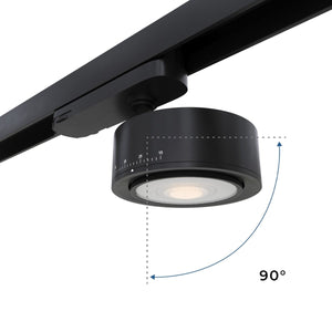 Proyector LED circular para carril trifásico 35W - ZOOM 15º- 45º - 4000K - CRI 90 - Barcelona Led-