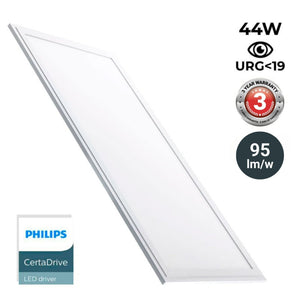 Panel LED slim 120X30 cm - Driver Philips - 44W - UGR19 - IP40