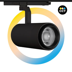 Proyector LED para carril trifásico 35W CCT - ZOOM 20º- 60º - CRI 90 - Barcelona Led-