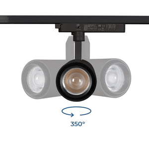 Proyector LED para carril Monofasico 35W CCT - ZOOM 20º- 60º - CRI 90 - Barcelona Led-