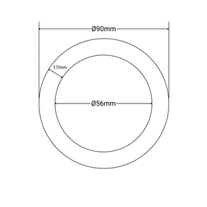 Kit Downlight LED exterior 5W - IP65 - Aro intercambiable - TRIAC regulable - Corte Ø68mm - Barcelona Led-