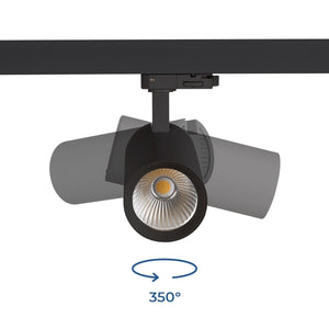 Proyector LED para carril trifásico 20W - CCT - CRI90 - 1900 lm - Barcelona Led-