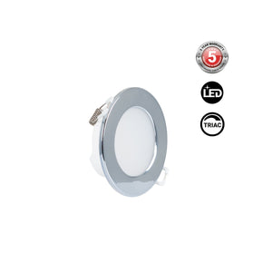 Kit Downlight LED exterior 5W - IP65 - 3000K + Aro intercambiable - TRIAC regulable - Corte Ø68mm (36)