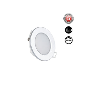 Kit Downlight LED exterior 5W - IP65 - Aro intercambiable - TRIAC regulable - Corte Ø68mm - Barcelona Led-
