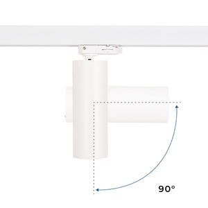 Proyector LED para carril trifásico 15W - CCT - CRI90 - 1350 lm - Barcelona Led-