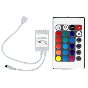Controlador RGB 12V 6A (2a/ch) con mando IR 24 teclas