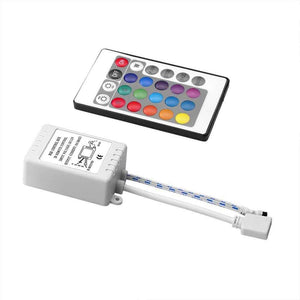 Controlador RGB 12V 6A (2a/ch) con mando IR 24 teclas - Barcelona Led-Accesorios