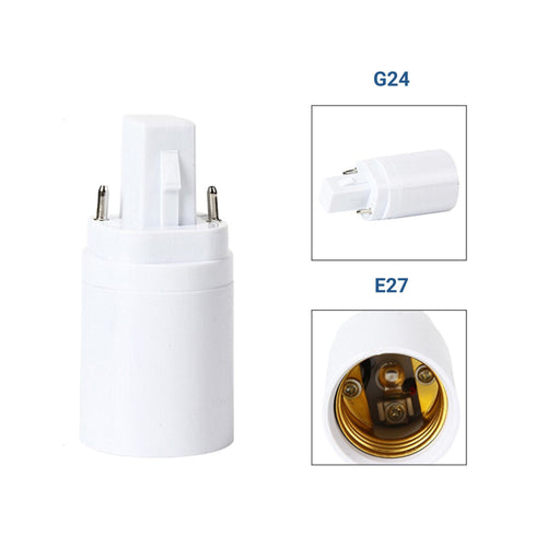 Adapter for bulbs - From G24 to E27