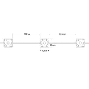 Módulo LED cuadrado para rótulos - 3.6W - 220V AC - IP65 - 165º - Barcelona Led-