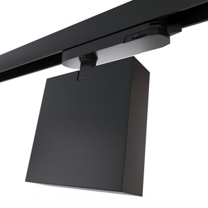 Proyector LED cuadrado para carril trifásico - Potencia ajustable: 12-42W - 4000K - CRI 90 - Ángulo 35° x 70° (8)