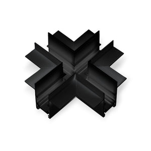 Unión en X para carriles magnéticos empotrables 20mm (4)