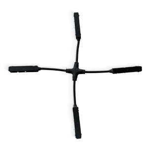 Conector en X para carriles magnéticos 20mm - Barcelona Led-Accesorios