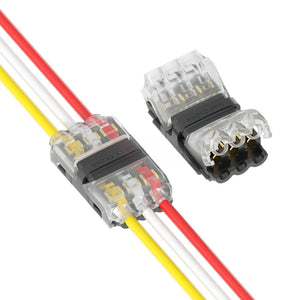 Conector rápido recto para 3 cables - 0.34~0.54 mm² - 300V / 9A (2)