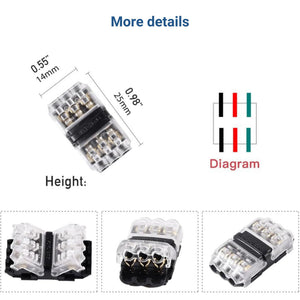 Conector rápido recto para 3 cables - 0.34~0.54 mm² - 300V / 9A (4)