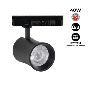 Proyector LED arquitectónico para carril monofásico CCT - 40W - CRI 90 (35)