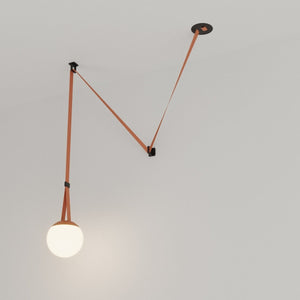 Lámpara configurable "Axia 1" - KIT lámpara bola 12W + cinta textil eléctrica + accesorios - Barcelona Led-Decoración