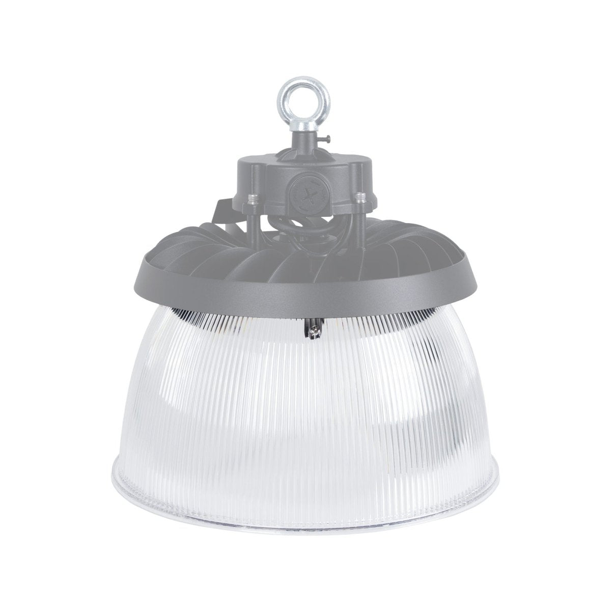 Difusor lumínico de policarbonato para campana LED industrial B8155-150W - B8150-150 - Ángulo 90° - Barcelona Led-Accesorios