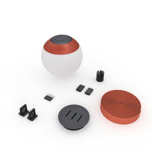 Lámpara configurable "Axia 1" - KIT lámpara bola 12W + cinta textil eléctrica + accesorios - Barcelona Led-Decoración