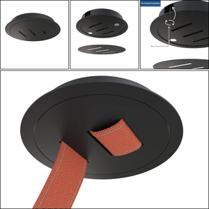Lámpara configurable "Axia 1" - KIT lámpara bola 12W + cinta textil eléctrica + accesorios (9)