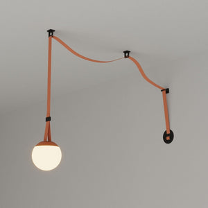 Lámpara configurable "Axia 1" - KIT lámpara bola 12W + cinta textil eléctrica + accesorios - Barcelona Led-Decoración