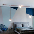 Konfigurierbare Lampe „Axia 6“ - 3 Kugellampen 12W + leitfähiges Textilband + Zubehör 5