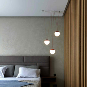 Lámpara configurable "Axia 6" - KIT 3 lámparas bola 12W + cinta textil eléctrica + accesorios - Barcelona Led-Decoración