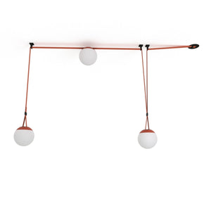 Lámpara configurable "Axia 6" - KIT 3 lámparas bola 12W + cinta textil eléctrica + accesorios - Barcelona Led-Decoración