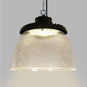 Difusor lumínico de policarbonato para campana LED industrial B8155-200W - B8150-200 - Ángulo 90° - Barcelona Led-Accesorios
