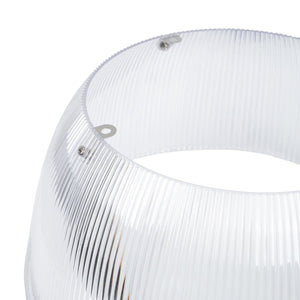 Difusor lumínico de policarbonato para campana LED industrial B8155-150W - B8150-150 - Ángulo 90° - Barcelona Led-Accesorios
