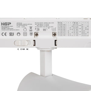 Proyector LED arquitectónico para carril trifásico CCT - 20W - CRI 90 - Driver KGP - Barcelona Led-