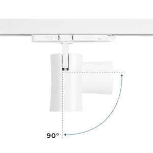 Proyector LED arquitectónico para carril trifásico CCT - 20W - CRI 90 - Driver KGP - Barcelona Led-