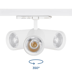 Proyector LED para carril trifásico - Potencia ajustable: 30W/ 34W/ 38W - CCT - CRI 90 (14)