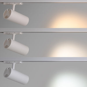 Proyector LED para carril trifásico - Potencia ajustable: 30W/ 34W/ 38W - CCT - CRI 90 - Barcelona Led-