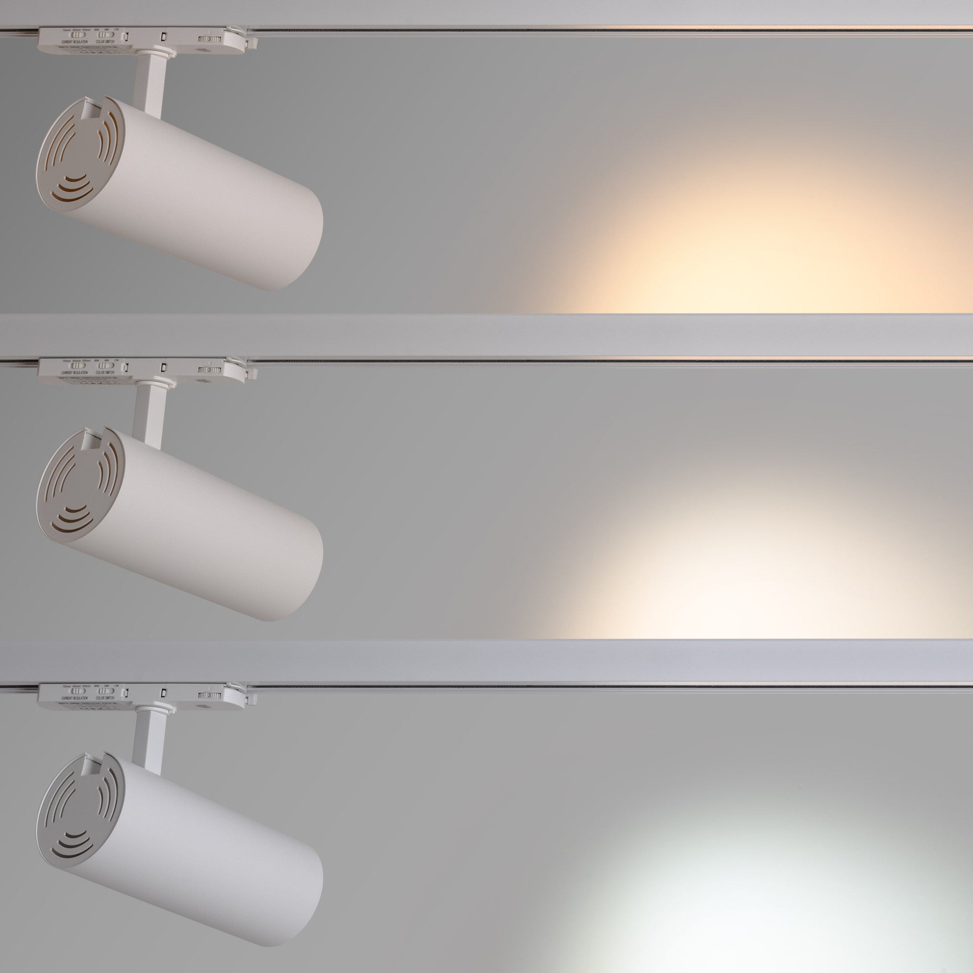 Proyector LED para carril trifásico - Potencia ajustable: 30W/ 34W/ 38W - CCT - CRI 90 (1)