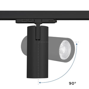 Proyector LED para carril trifásico - Potencia ajustable: 30W/ 34W/ 38W - CCT - CRI 90 - Barcelona Led-