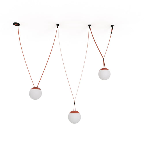 Konfigurierbare Lampe „Axia 6“ - 3 Kugellampen 12W + leitfähiges Textilband + Zubehör