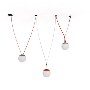 Lámpara configurable "Axia 6" - KIT 3 lámparas bola 12W + cinta textil eléctrica + accesorios - Barcelona Led-Decoración