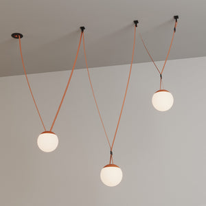 Lámpara configurable "Axia 6" - KIT 3 lámparas bola 12W + cinta textil eléctrica + accesorios (17)