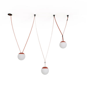 Lámpara configurable "Axia 6" - KIT 3 lámparas bola 12W + cinta textil eléctrica + accesorios (16)