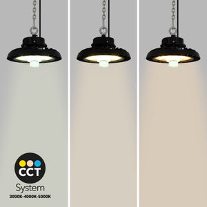 Campana LED UFO industrial 150W - CCT - Con sensor de movimiento - 170lm/W - Driver LIFUD - IP65 - 5 años garantía - Barcelona Led-