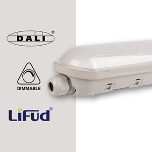 Pantalla estanca LED lineal enlazable- Regulable DALI - CCT - 150cm - 55W - Driver LIFUD - IP65 - Barcelona Led-