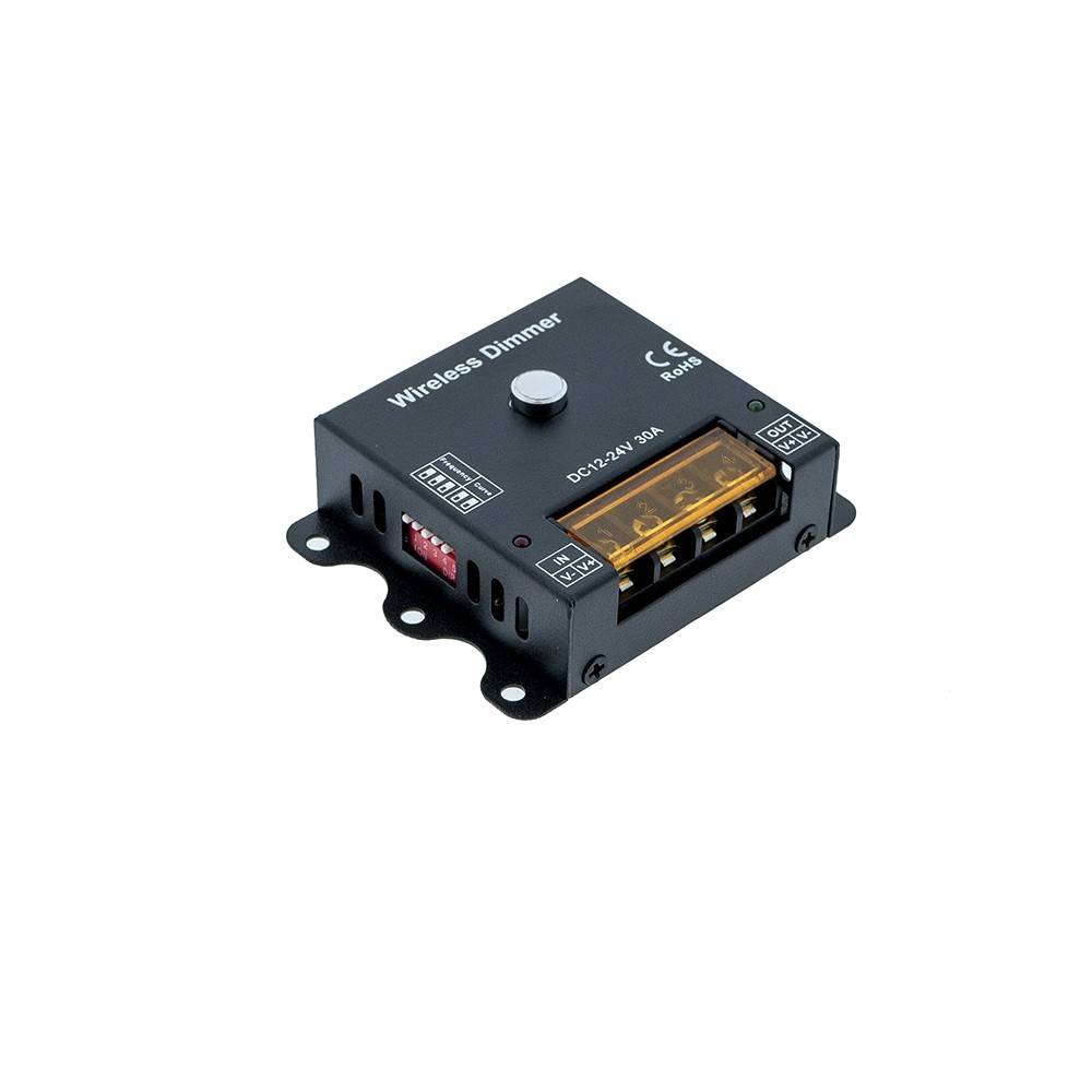 Dimmer PWM wireless de frecuencia y curva de regulación ajustables 12/24V 30A (1)
