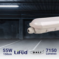 Αδιάβροχο γραμμικό συνδεδεμένο φως LED LED - DALI dimmable - CCT - 150cm - 55W - LIFUD Driver - IP65 2