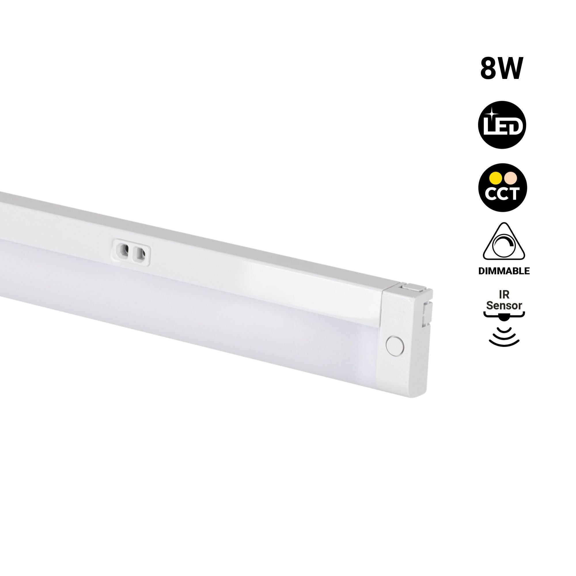 Regleta LED bajo mueble 8W - CCT - Con sensor - 60cm
