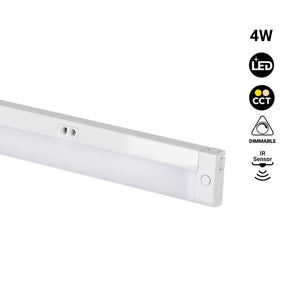 Regleta LED bajo mueble 4W - CCT - Con sensor IR - 30cm