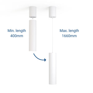 Lámpara colgante moderna "Roomba" 10W - CCT - Blanca (11)