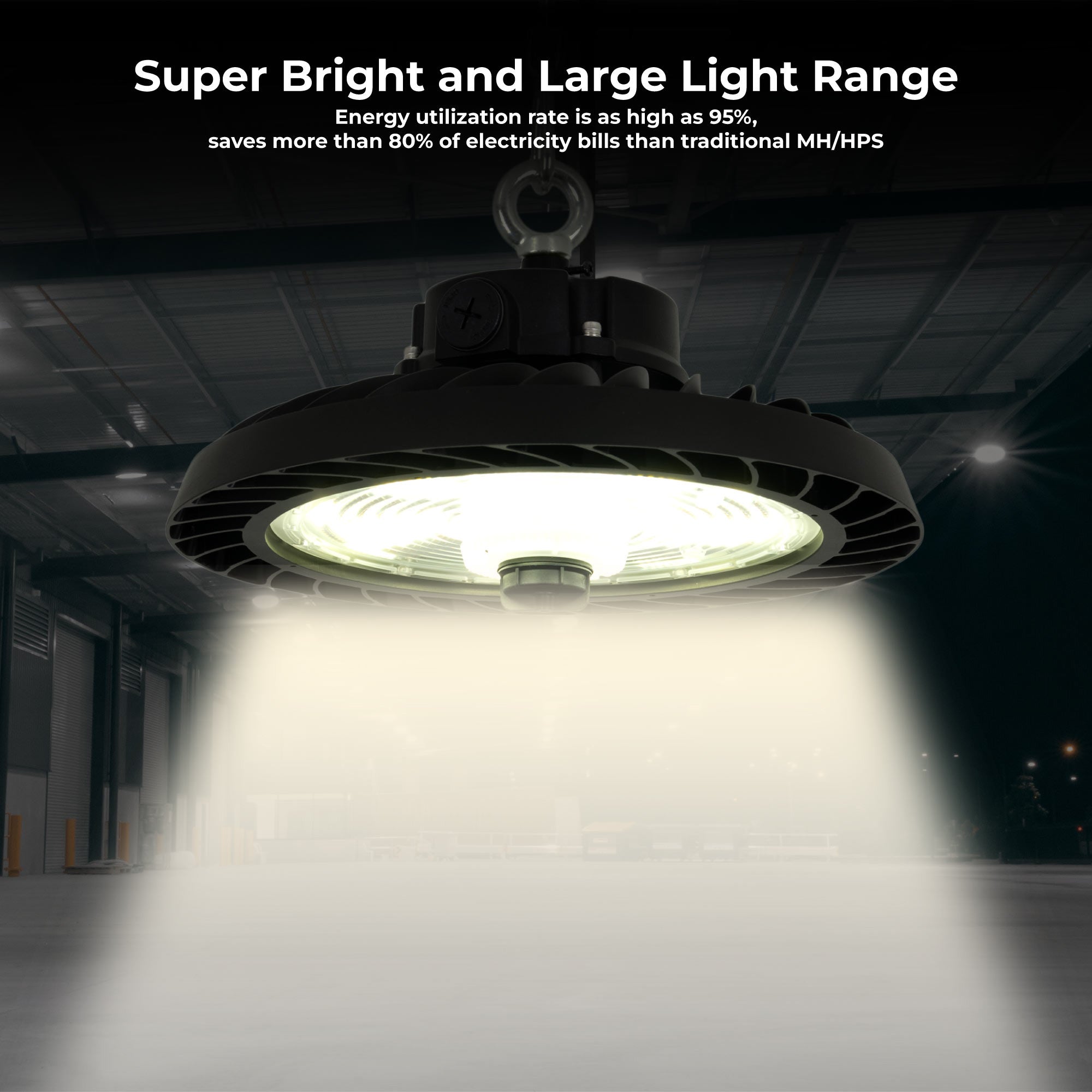 Campana LED industrial 200W - CCT - 170lm/W - Driver LIFUD - IP65 - 10 años garantía (1)