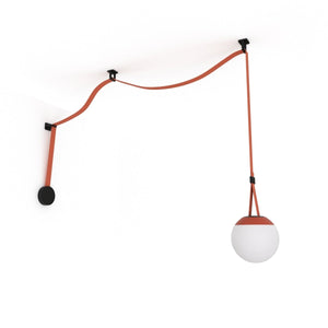Lámpara configurable "Axia 4" - KIT lámpara bola 12W + cinta textil eléctrica + accesorios - Barcelona Led-Decoración
