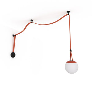 Lámpara configurable "Axia 4" - KIT lámpara bola 12W + cinta textil eléctrica + accesorios